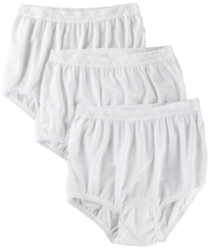 Carole 3-pk. Nylon Lace Trim Briefs 3945