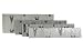 Senco A109809 1/2" to 1" Assorted Galvanized 23-Gauge Headless Pin Nails - Variety of 2500 Nails per Package