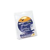 Velcro Sticky-Back Hook and Loop Dot Fasteners with Dispenser, 0.625 Inches Diameter, White, 75 Sets per Pack (90090)