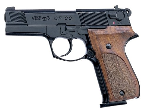 Walther Airguns- Model CP88BW- 4 inch Black Repeater Air Pistol