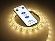 Universal LED Remote Controlled Light Strip - Used for Night Light Lamp Under Kitchen Cabinet Desk TV Accent Lights Home Décor Marine Boat RV Motorhome Table Reading Light - 1M 60 LED Strip Light SMD3528 Warm White Waterproof 12V 3528 SMD Flexible DIY Strip Light Lighting
