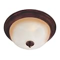 Casual Lighting 2-Bulb Flush Mount - Oil-Rubbed Bronze/Wilshire Glass