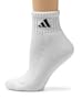 adidas Women's 6-Pack Quarter Sock, White/Black, Size 5-10