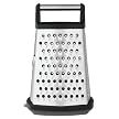 Stainless Steel 4-Sided Grater with Catcher