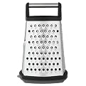 Stainless Steel 4-Sided Grater with Catcher