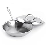 All Clad Stainless Steel 10-Inch Fry Pan with Domed Lid