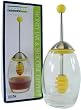 Honey jar with silicone dipper for storing all honeys