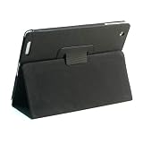 i-Beans iPad 2ケース 新しいiPad(第3世代)PUレザーケース おしゃれ度高し のトカゲ柄 ブラック 光沢液晶 保護フィルム付き 【お買い得+全6色】 Stand Case for The New iPad(1413-2) 高 護
