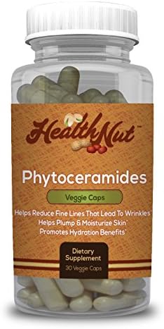 Phytoceramide Herbal Supplements for Daily Skin Rejuvenation, Moisturizing Hydration, and Health 30 Capsule