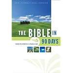 The Bible in 90 Days: Cover to Cover in 12 Pages a Day (New International Version) book cover