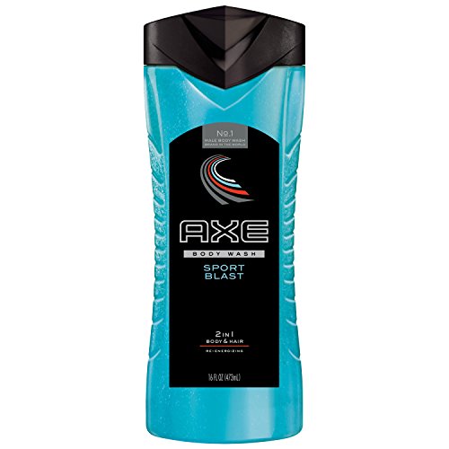 AXE 2 in 1 Body Wash and Shampoo for Men, Sport Blast 16 oz
