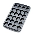 Chefs Toolbox Flexible Silicone Non Stick 24 Cup Mini Muffin Cupcake Pan