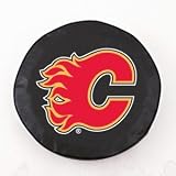 Calgary Flames Black Tire Cover, Small