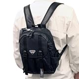 Half Flap Backpack with Multi Pockets For Dell Xps M1330 Tuxedo Black Laptop