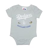 Majestic Los Angeles Dodgers MLB Baby / Infant One-Piece Bodysuit / Romper / Onesie (Size: 6-9 )