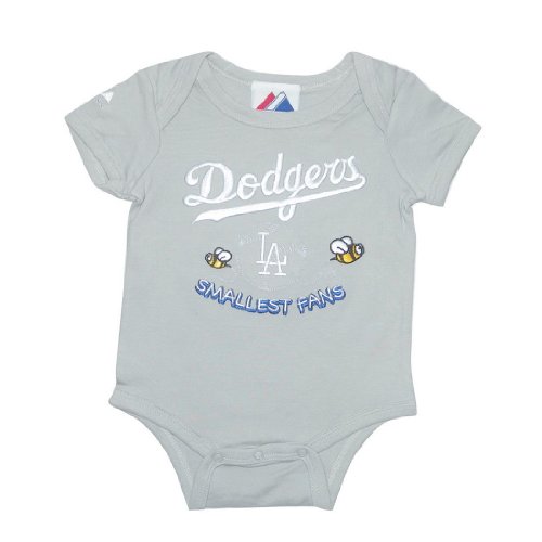 Majestic Los Angeles Dodgers MLB Baby / Infant One-Piece Bodysuit / Romper / Onesie (Size: 3-6 )