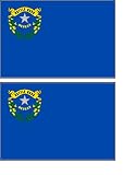 2 Nevada State Flag Stickers Decal Bumper Window Laptop Phone Auto Boat Wall