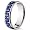 New 7 mm Titanium Ring with Blue Carbon Fiber Inlay