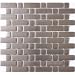 Susan Jablon - 8mm Stainless Steel Tile Flemish Bond Mosaic