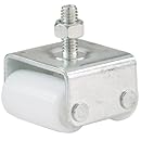 Shepherd Hardware 9441 7/8-Inch Threaded Stem Appliance Caster, Dual Wheels, 4-Pack