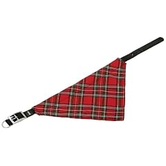 Karlie 31990 Halsband mit Tuch Scotland, 15 mm 35 cm, rot kariert