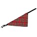 Karlie 31990 Halsband mit Tuch Scotland, 15 mm 35 cm, rot kariert