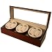 Watch Winder For 6 Automatic Watch Built in IC Program AC Operation Cherry Finish Gift Box