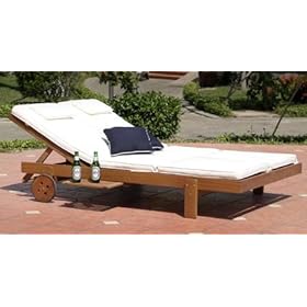 Patio Double Chaise Lounge Outdoor Furniture