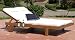 Chesapeake Double Outdoor Adjustable Patio Lounger - Balau Wood