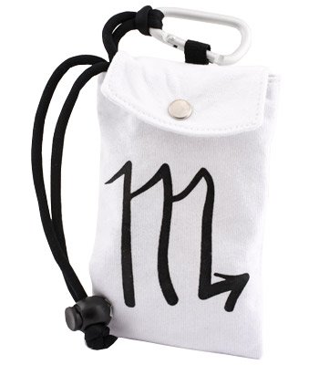 housse avec signe du Zodiaque Scorpio white