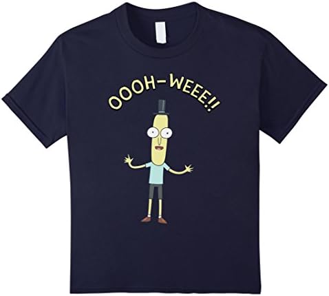 Kids Rick T shirt and Morty T shirt Mr Poopybutthole Oooh Weee!! 8 Navy