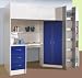 HIGH SLEEPER CALDER WHITE/BLUE HIGH BED M227WB