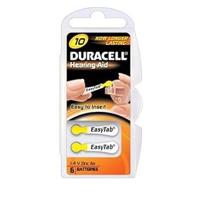Duracell Size 10 Hearing Aid Batteries - 6-Pack