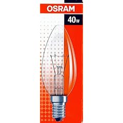 10 St�ck Osram Gl�hlampe 40 Watt Kerzenform Kerze NEU OVP Classic Klar B CL 40