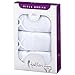 Feathers Girls Solid White Snug Fit Tagless Briefs Underwear - 100% Cotton Super Soft Panties, Solid White, 6