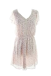 Flutter Flared-Skirt Polyester General Print  Dress