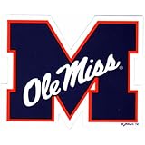 NCAA Ole Miss Rebels Car Magnet with Colonel, Small, 2 Pack