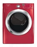Frigidaire FASG7074LR Front Load Steam Gas Dryer, 7.0 Cubic Ft, Classic Red