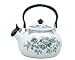 Kitchen & Housewares : Johnson Brothers Asiatic Pheasant 2-3/4-Quart Enamel-on-Steel Whistling Tea Kettle, Black
