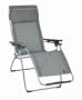 Lafuma Futura Clipper Mesh Recliner With Wood Arm, Grey