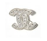 SG Paris Broche Argent Strass Crystal Transparent/Crystal Brooch Brooch Strass Crystal/Metal Bargains Women Z Other Winter Fashion Jewelry / Hair Accessories MeSSAge