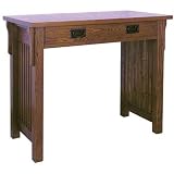 Mission Style Writing Desk (Brown) (30H x 37W x 20D)