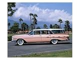 1959 Pontiac Bonneville Safari Station Wagon Transportation Photographic Poster Print, 32x24