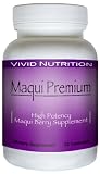 Maqui Premium - High Potency, Super Absorbable Maqui Berry Supplement. The All-Natural Diet, Cleanse & Detox, Antioxidant Superfood product. BETTER than Acai! (500mg - 30 Capsules)
