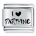 I Heart Partying & Love Italian Charm Bracelet I Heart Partying & Love Italian Charm Bracelet