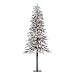 6' Pre-Lit Flocked Alpine Christmas Tree - Clear Lights