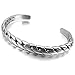 Men,Women's Stainless Steel Bracelet Bangle Cuff Silver Black Biker Unique