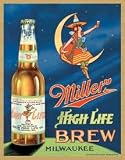 Tin Sign Miller High Life Brew