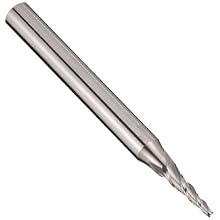 Niagara Cutter TCAM330 Miniature Carbide End Mill, Uncoated (Bright), 3 Flutes, 5 Degree Taper End