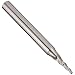 Niagara Cutter TCAM330 Miniature Carbide End Mill, Uncoated (Bright), 3 Flutes, 5 Degree Taper End